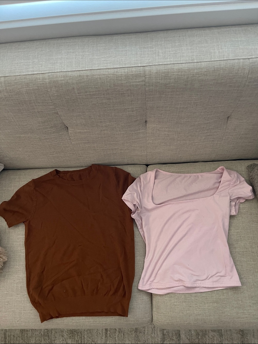 Women’s Short Sleeve Scoop Neck Top - Pink